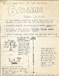 The Belchee seed catalog, page 1